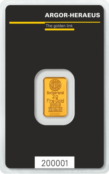 2 gram Gold Bar